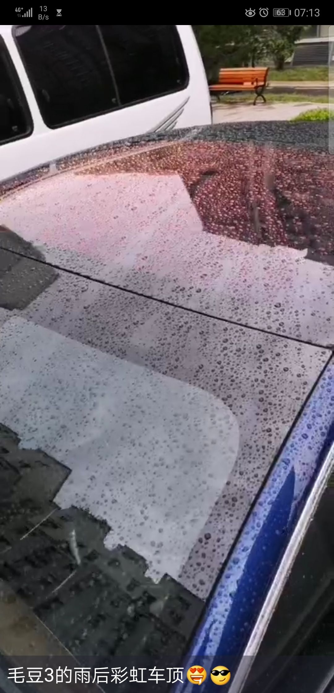 鸿运当头的上帝之约——毛豆3的雨后彩虹车顶😎
马大侠真会做生意啊👍 - 图片 2