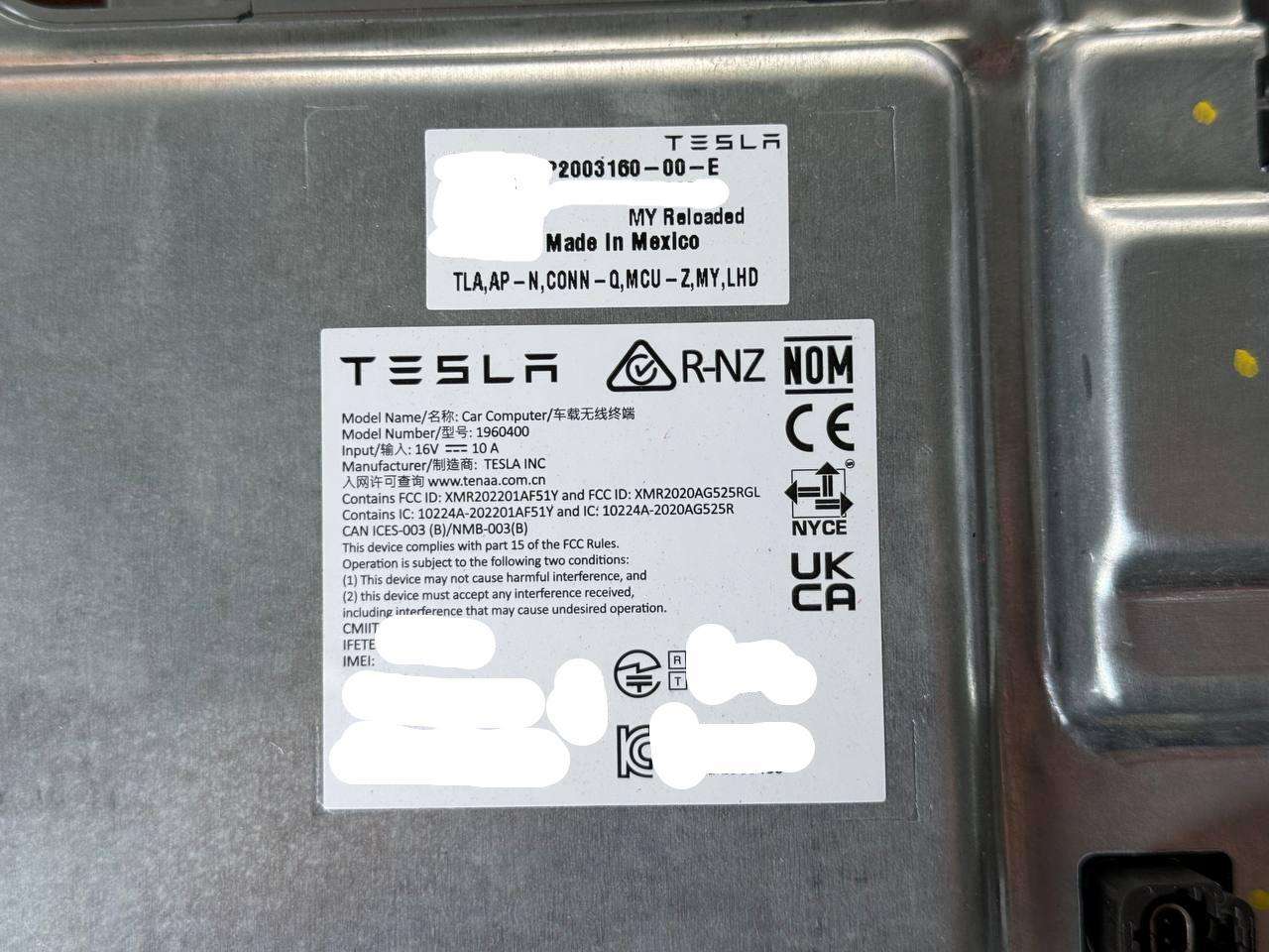 焕新Y的HW4应该算HW4.5吧？代号是Reloaded，有独立的前摄像头接口 - 图片 2