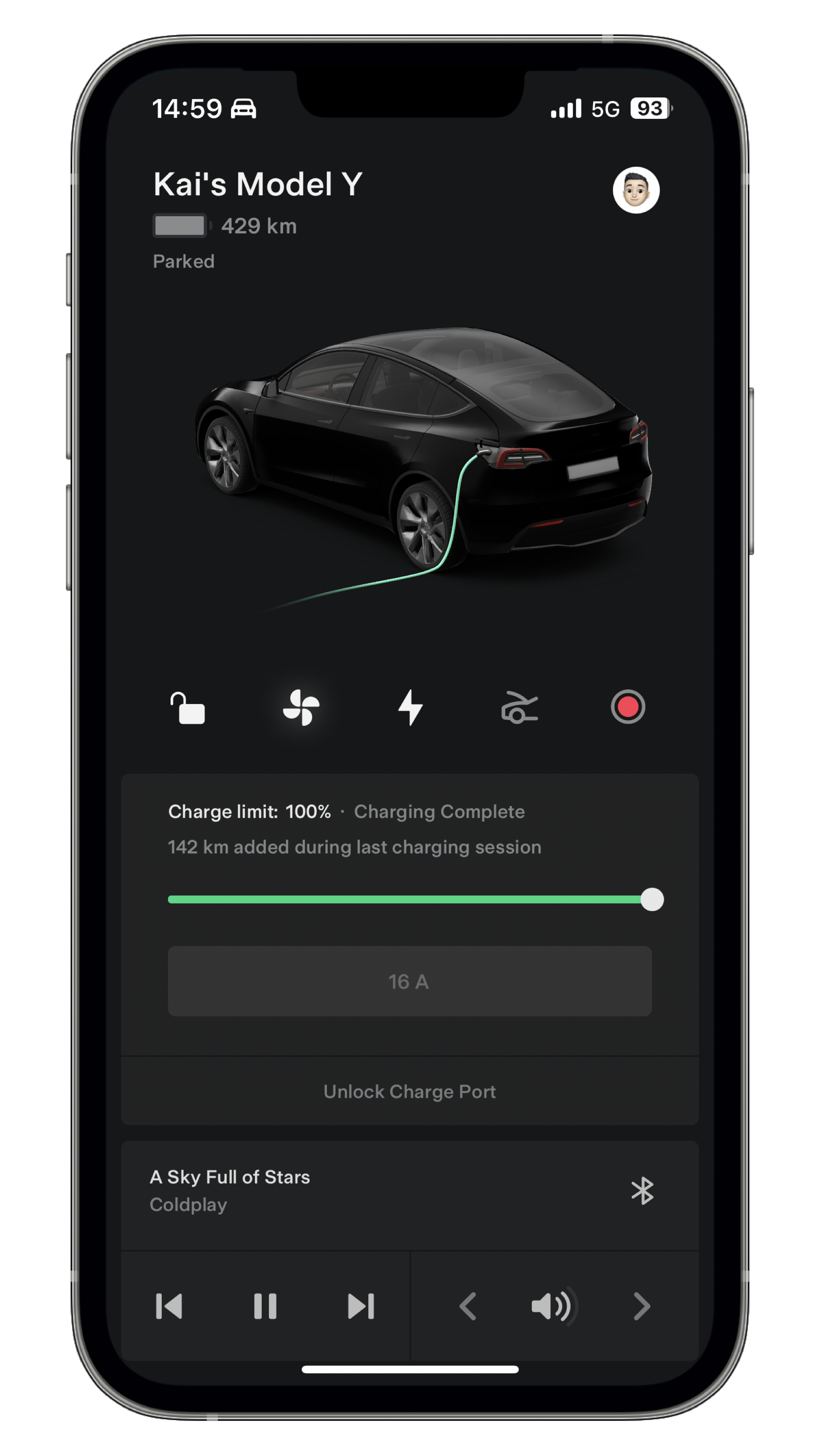 好家伙 在特斯拉 V3 超充 表显续航直接从 417KM 校准到 429M 🤣 
 - 图片 1