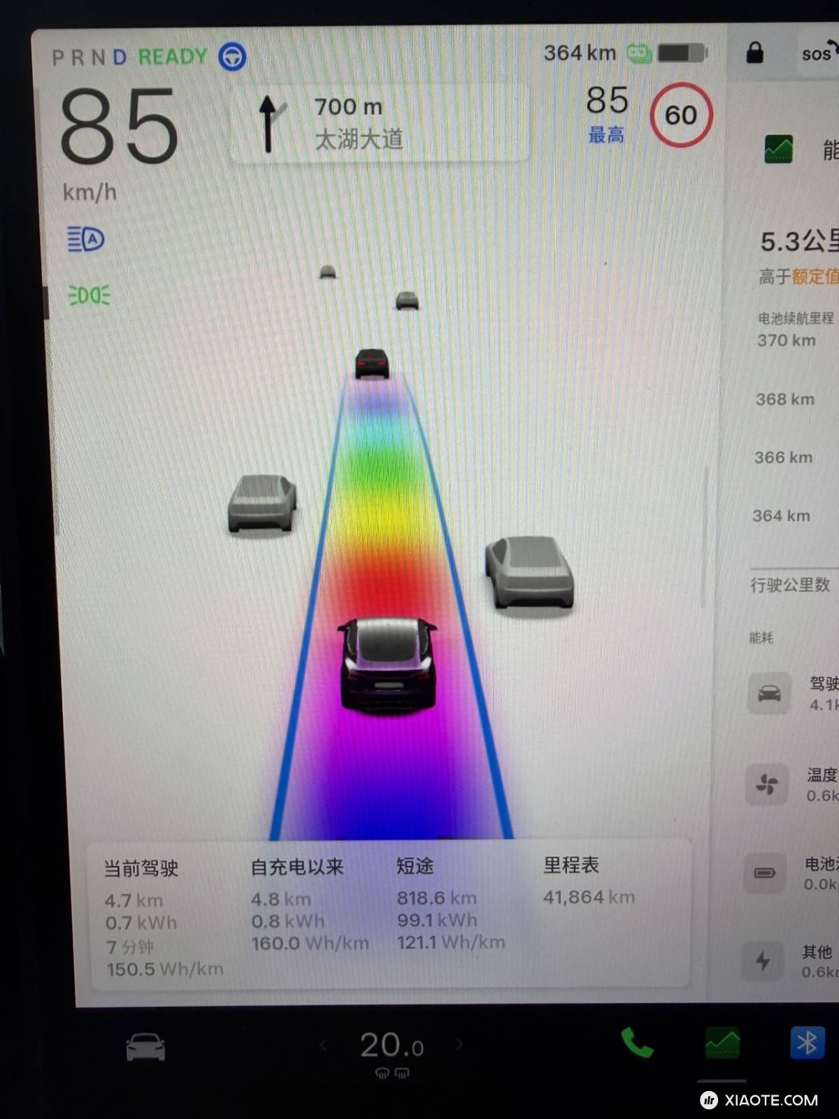 特斯拉是不是会在后台调整啊?我这几天发现每天走的一条快速路从上次识别限速标志之后就开始只能50 或是60,然后我都一直是踩着电门过去的。但是这几天他都不会因为限速牌减速了,可以一直维持85 了。也没有 - 图片 1