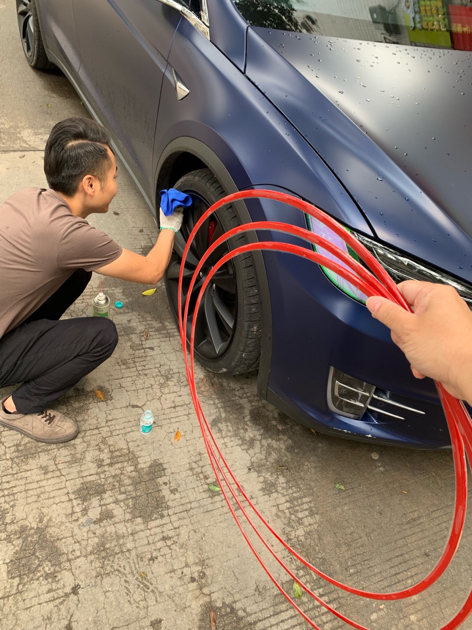 上次的胶圈圈上高速遇热就飞脱，这次试试用金属圈圈，希望效果好一点。 - 图片 1