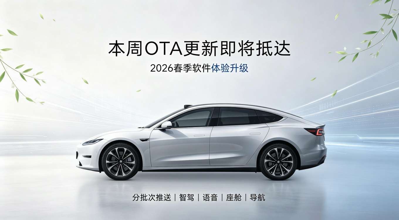 基于内部多轮调试与相关流程有序推进，2026春季专属软件版本2026.14.1，将于本周四面向国内全系特斯拉车辆开启分批次推送分发。本次更新是属于春日时段推出的迭代包，也就是大家常提及的春季大更新，更 - 图片 1