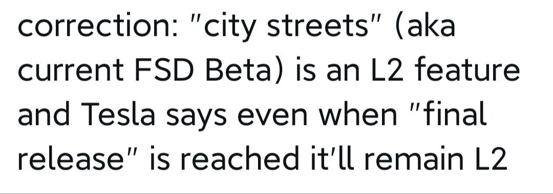 特斯拉认为
fsd.beta技术
仅为L2自动驾驶级别🤔确定不是凡尔赛吗 - 图片 1