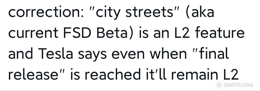 特斯拉认为
fsd.beta技术
仅为L2自动驾驶级别🤔确定不是凡尔赛吗 - 图片 1
