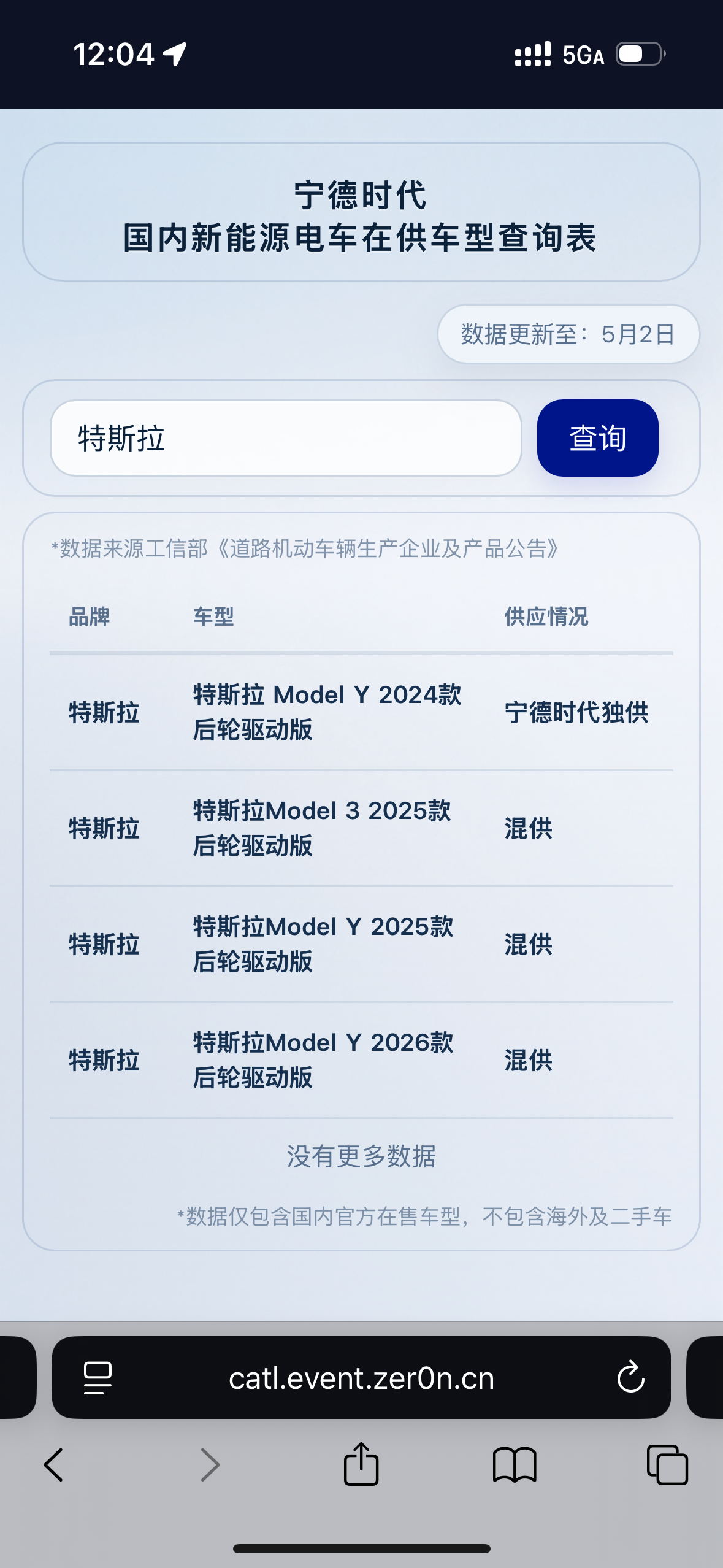 宁德时代上线了电池供应信息官方查询，2025款后驱mldeo3显示混供，可能有其他品牌电池了，旧款查不到信息。福鼎时代也算宁德时代。
https://catl.event.zer0n.cn/catl/ - 图片 1