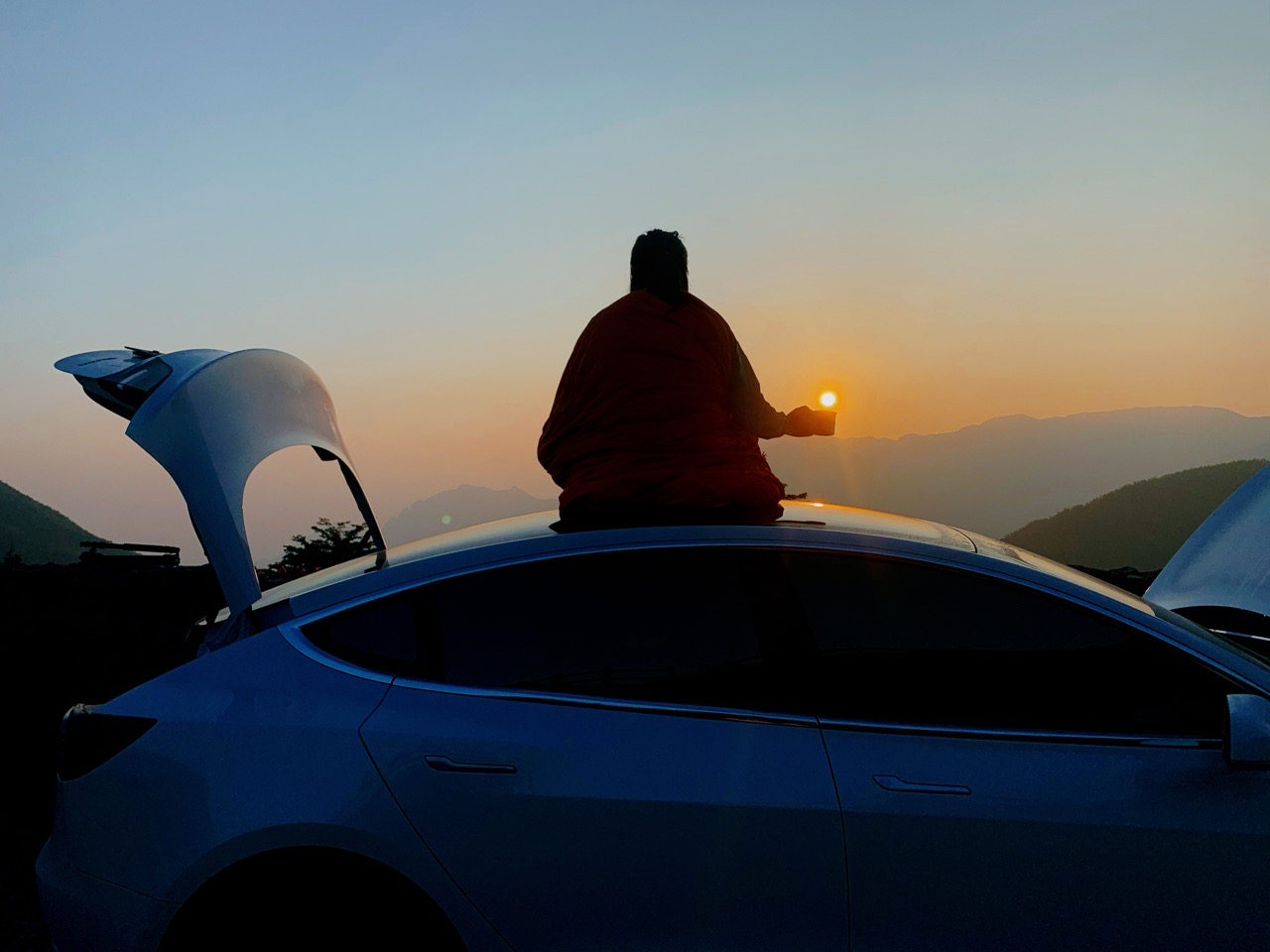 自驾M3露营看日出 - 图片 3