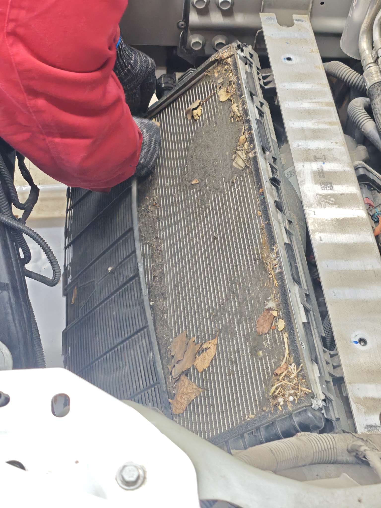 晒一下8万公里的空调冷凝器 - 图片 1