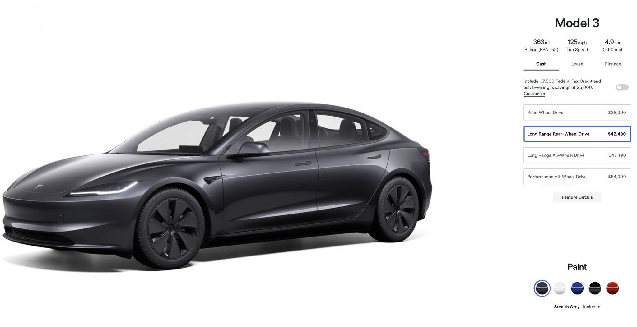 美帝重新推出后长3，epa表显580km，零百5.2 - 图片1