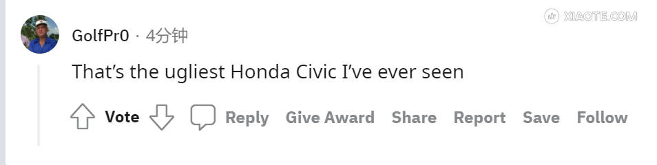 奔驰 EQE,这位网友有点过了 「这是我见过最丑的思域」 - 图片 3