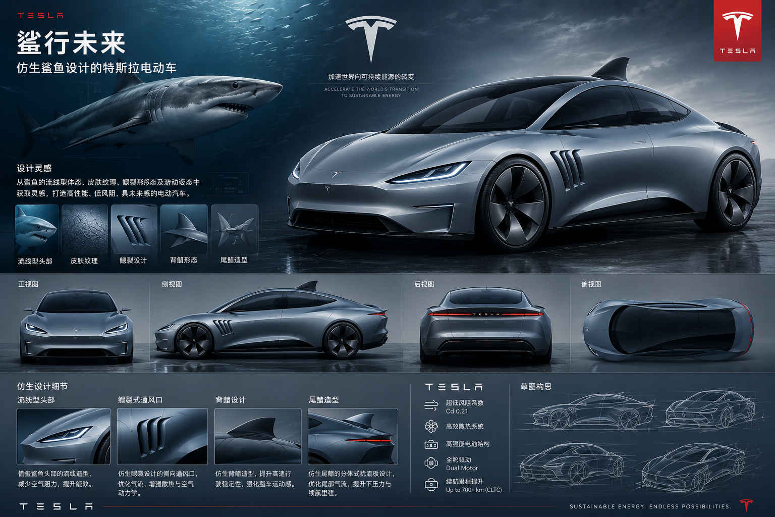 特斯拉仿生车—海鲨 - 图片 1