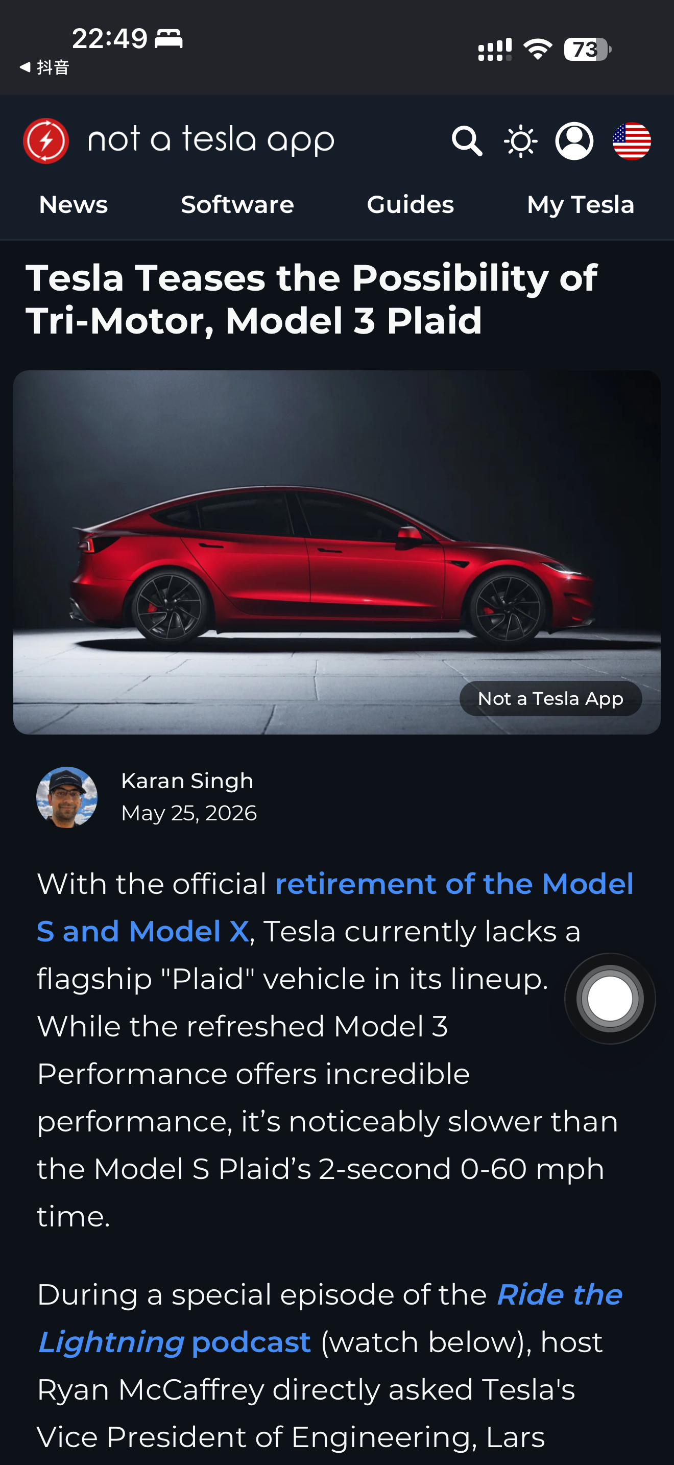 model 3 plaid 3电机😃 - 图片 1